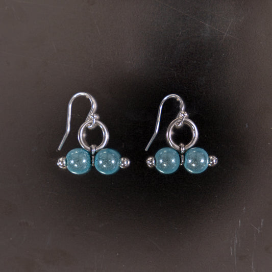 sbeads earring (blue)